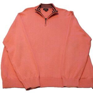 Old Money Preppy Classic Brooks Bros 1/4 zip Sweater Men's size XL